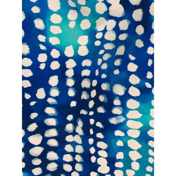 Swimsuits For All One Piece Bathing Suit Women Size 32 Blue White Polk Dot Plus - Picture 2 of 9